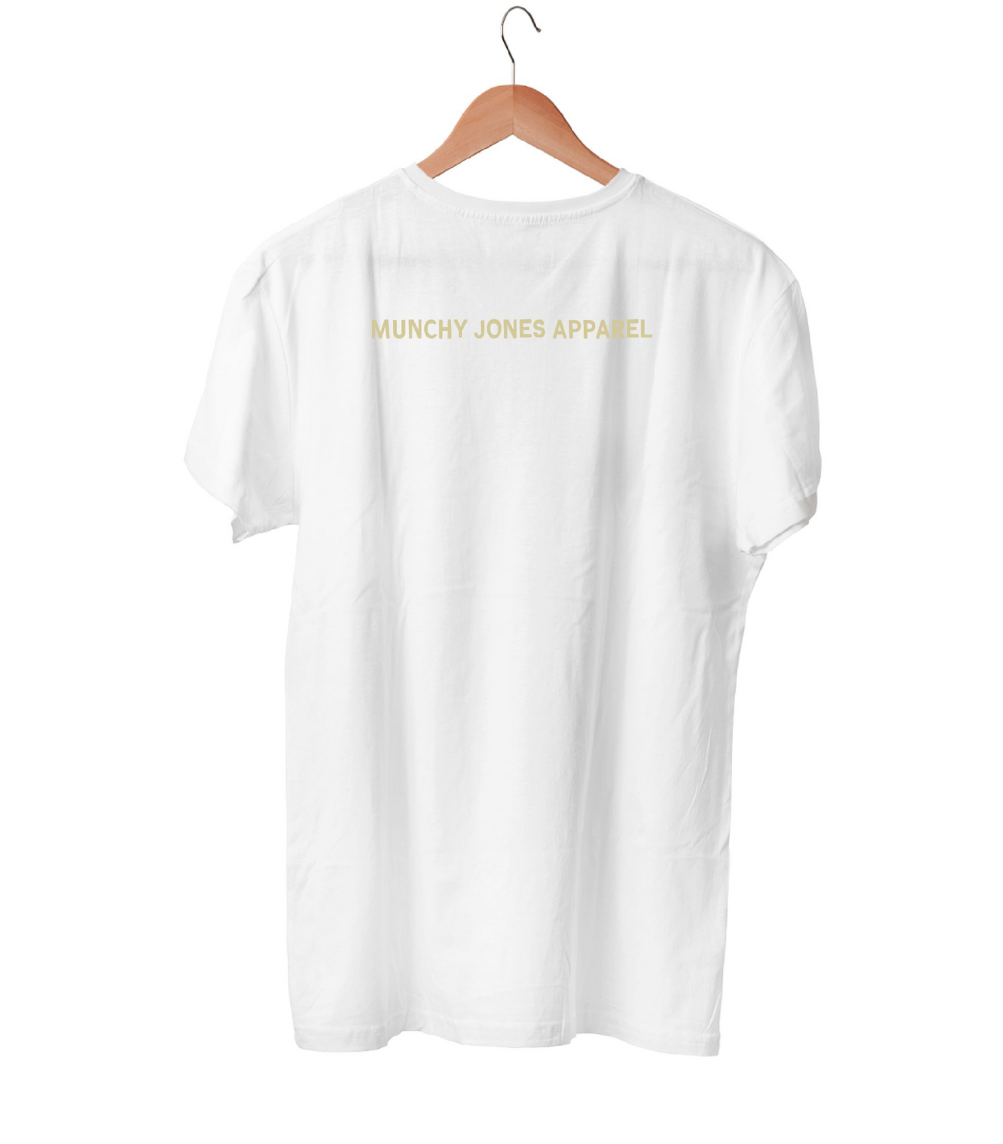 White/Tan MJ apparel simple graphic Tee